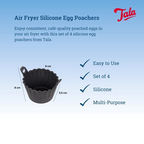 Tala 4 SIlicone Air Fryer Egg Poachers