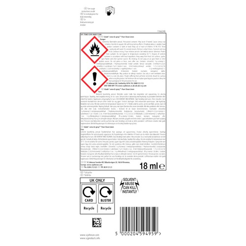Glade Sense & Spray Refill Clean Linen Air Freshener