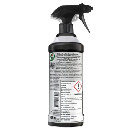 Cif Perfect Finish Specialist Cleaner Spray Stainless Steel 