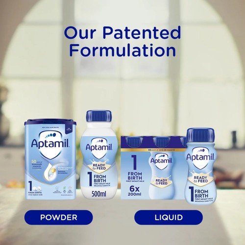 Aptamil 1 First Infant Baby Milk Formula Liquid Ready to Feed from Birth