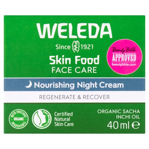 Weleda Skin Food Night Face Cream Moisturiser Natural Derma Tested Vegan