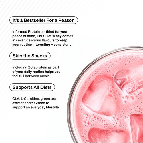PhD Nutrition Strawberry Delight Diet Whey Powder
