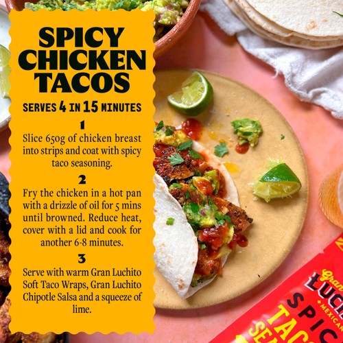Gran Luchito Soft Taco Shell Tortilla Wraps