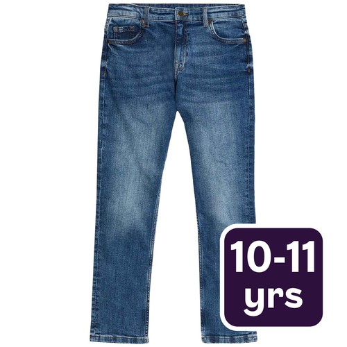 M&S Boys Slim Jeans, 10-11 Years, Blue
