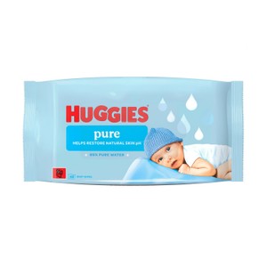 Huggies Pure PF Baby Wipes Single Pack 48 per pack