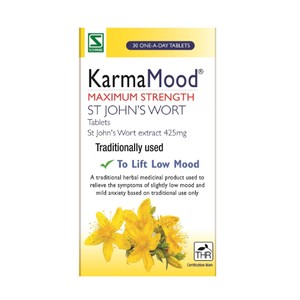 KarmaMood Maximum Strength St John's Wort To Lift Low Mood Tablets 425mg 