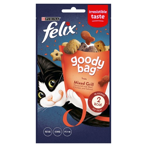 Felix Goody Bag Mixed Grill Beef Chicken & Salmon Cat Treats