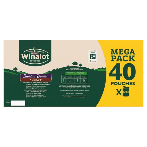 Winalot Sunday Dinner Mixed in Gravy Wet Dog Food 