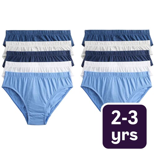 M&S Blue Nautical Briefs, 2-3 Years, Blue Mix