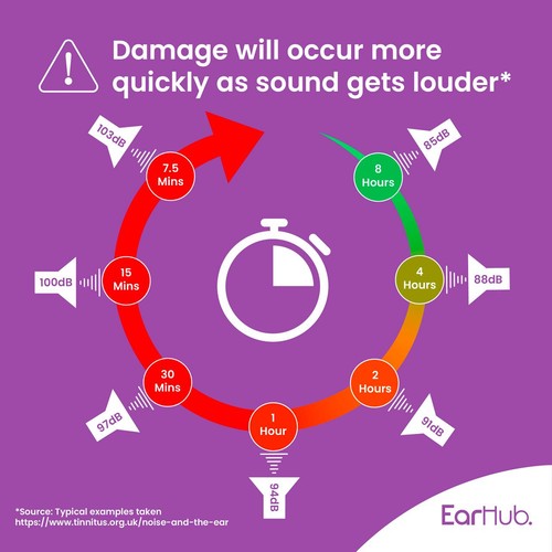 EarHub Sleepwell Purple Soft Foam Earplugs