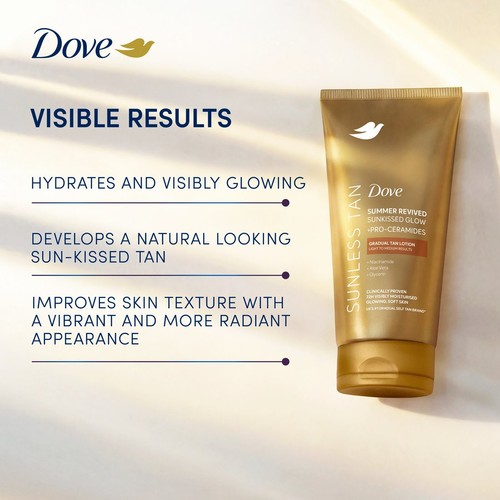 Dove Dermaspa Summer Revived Fair-Medium Self-Tan for Face & Body