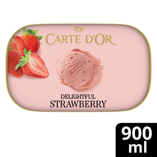Carte D'Or Delightful Strawberry Ice Cream Tub
