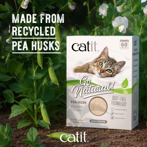 Catit Go Natural Pea Husk Litter Unscented