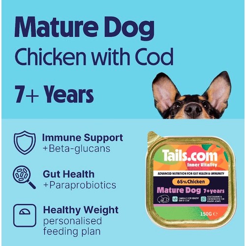Tails.com Inner Vitality Mature Dog Wet Food Chicken