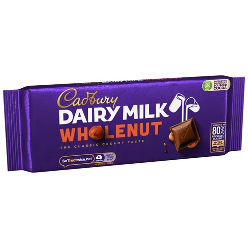 Cadbury Dairy Milk Whole Nut Chocolate Bar