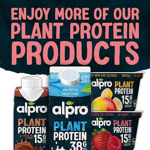 Alpro 15g High Protein Red Berries Dairy Free Soya Yoghurt Alternative