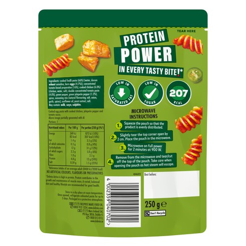 Dolmio Active Jalapeno and Chicken High Protein Instant Pasta Meal