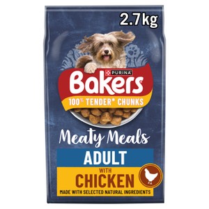 Bakers Meaty Meals Adult Dry Dog Food Chicken 2.7kg