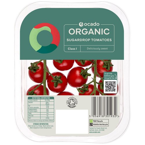 Ocado Organic British Sugardrop Tomatoes