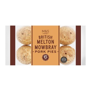 M&S 6 Mini British Melton Mowbray Pork Pies