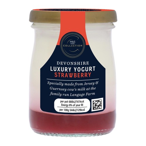 M&S Devonshire Luxury Strawberry Yogurt