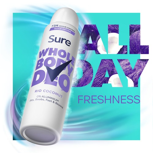 Sure Women Rio Coconut 72h Whole Body Deodorant Odour Control Spray