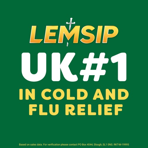 Lemsip Max Cold & Flu Lemon Sachets Paracetamol