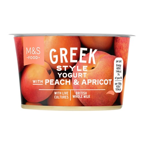 M&S Greek Style Yogurt with Peach & Apricot