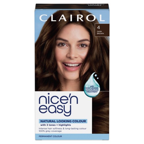 Clairol Nice'n Easy Hair Dye, 4 Dark Brown