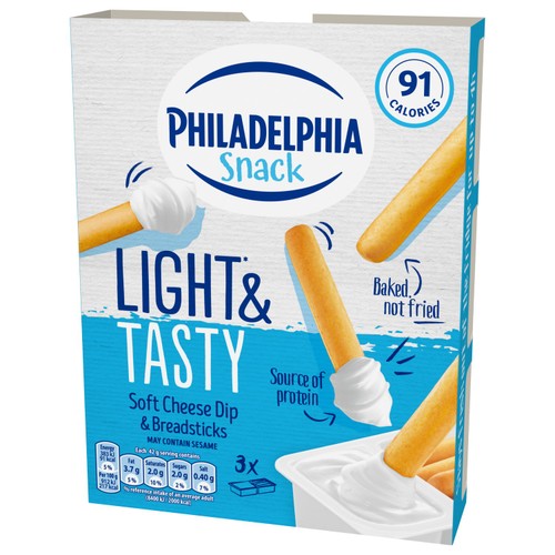 Philadelphia Light Low Fat Soft Cream Cheese Snacks