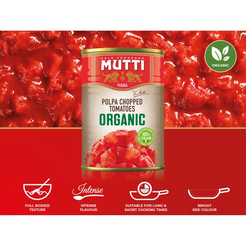 Mutti Organic Chopped Italian Tomatoes 