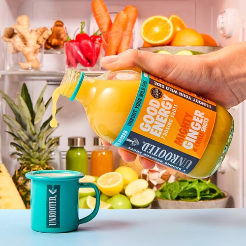 UNROOTED Mighty Ginger, Chilli & Baobab 7x Dosing Shots