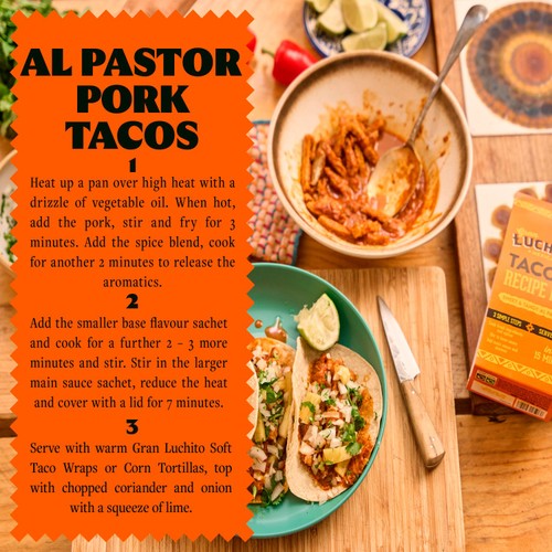 Gran Luchito Sweet & Tangy' Easy Al Pastor Taco Recipe Kit