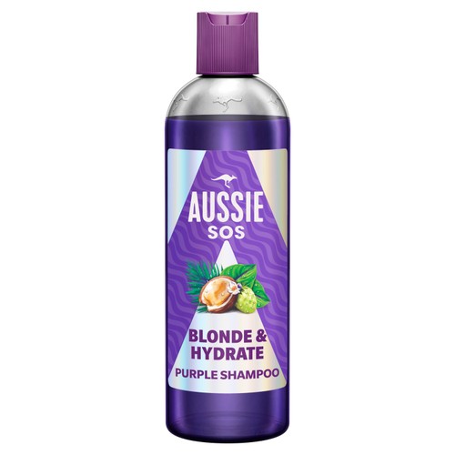 Aussie SOS Blonde & Hydrate Purple Shampoo 