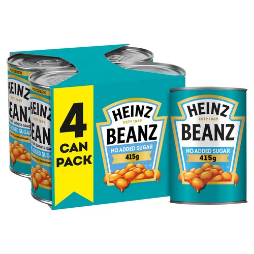 Heinz No Added Sugar Baked Beans in a Rich Tomato Sauce