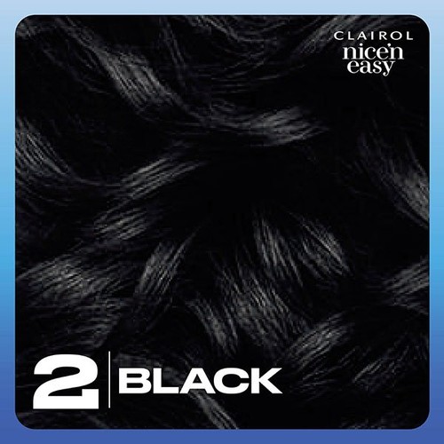 Clairol Nice'n Easy Hair Dye, 2 Black