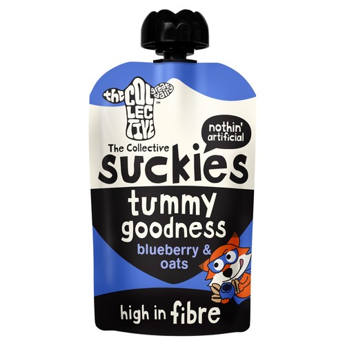 The Collective Suckies Tummy Goodness Blueberry & Oats Yoghurt Pouch