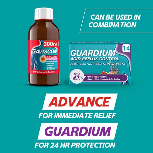 Guardium Acid Reflux Control Tabs Heartburn Indigestion