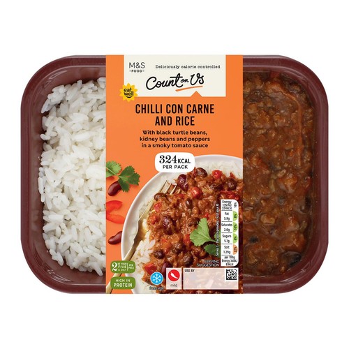 M&S Count On Us Chilli Con Carne & Rice