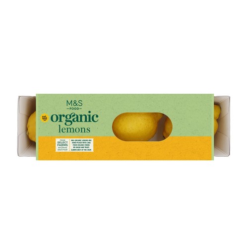 M&S Organic Unwaxed Lemons
