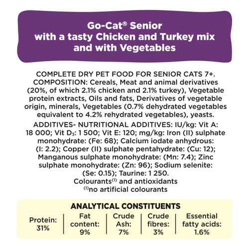 Go-Cat Senior Chicken Dry Cat Food
