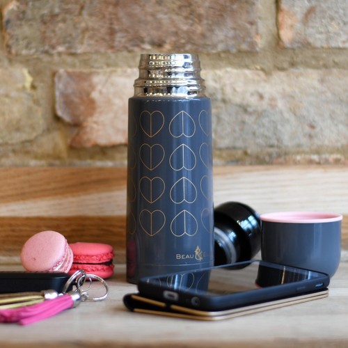 Beau & Elliot Champagne Edit Dove Vacuum Flask 350ml