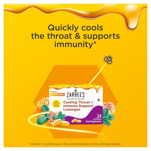 Zarbee's Cooling Throat and Immune Support Lozenge