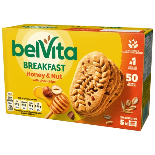 Belvita Honey & Nuts Choc Chips Breakfast Biscuits