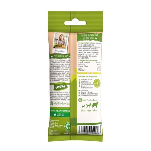 Soopa Kale & Apple Dental Sticks Dog Treats