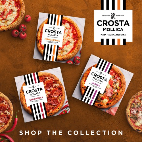 Crosta Mollica Rustica Sourdough Pizza with Pancetta & Mushrooms