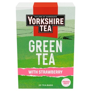 Yorkshire Tea Green Tea with Strawberry Tea Bags