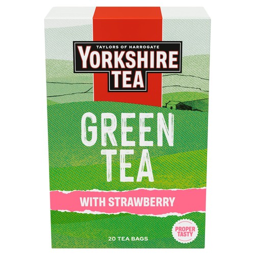 Yorkshire Tea Green Tea with Strawberry Tea Bags