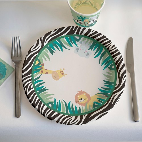 Safari Kids Paper Plates