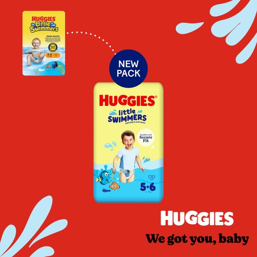 Huggies Little Swimmers Swim Nappies, Size 5-6 (12-18kg)